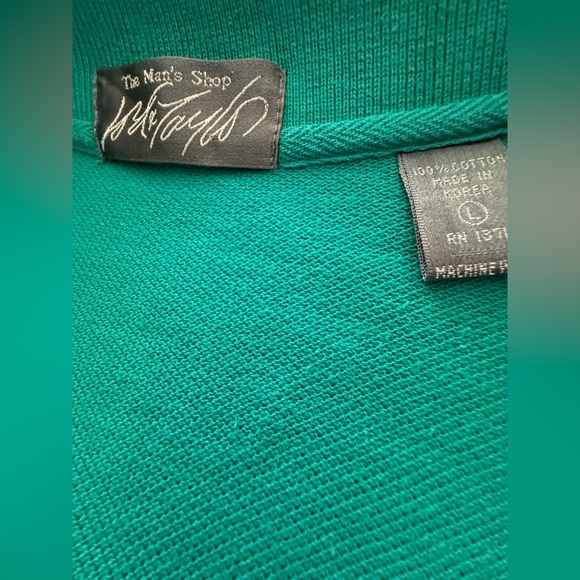 Lord & Taylor Teal Polo Shirt - Picture 3 of 3